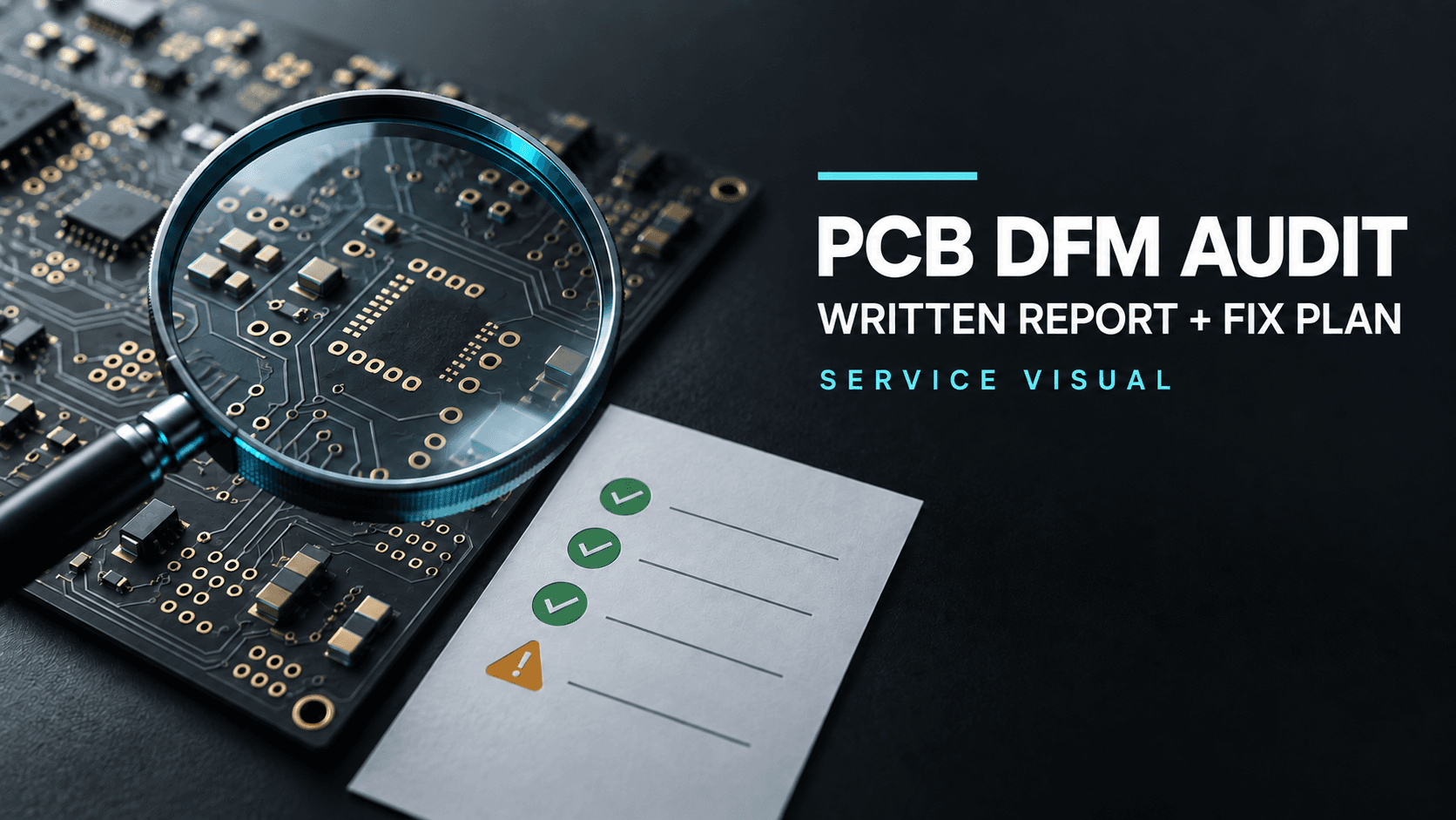 PCB Design Review & DFM Audit: illustrative engineering service overview