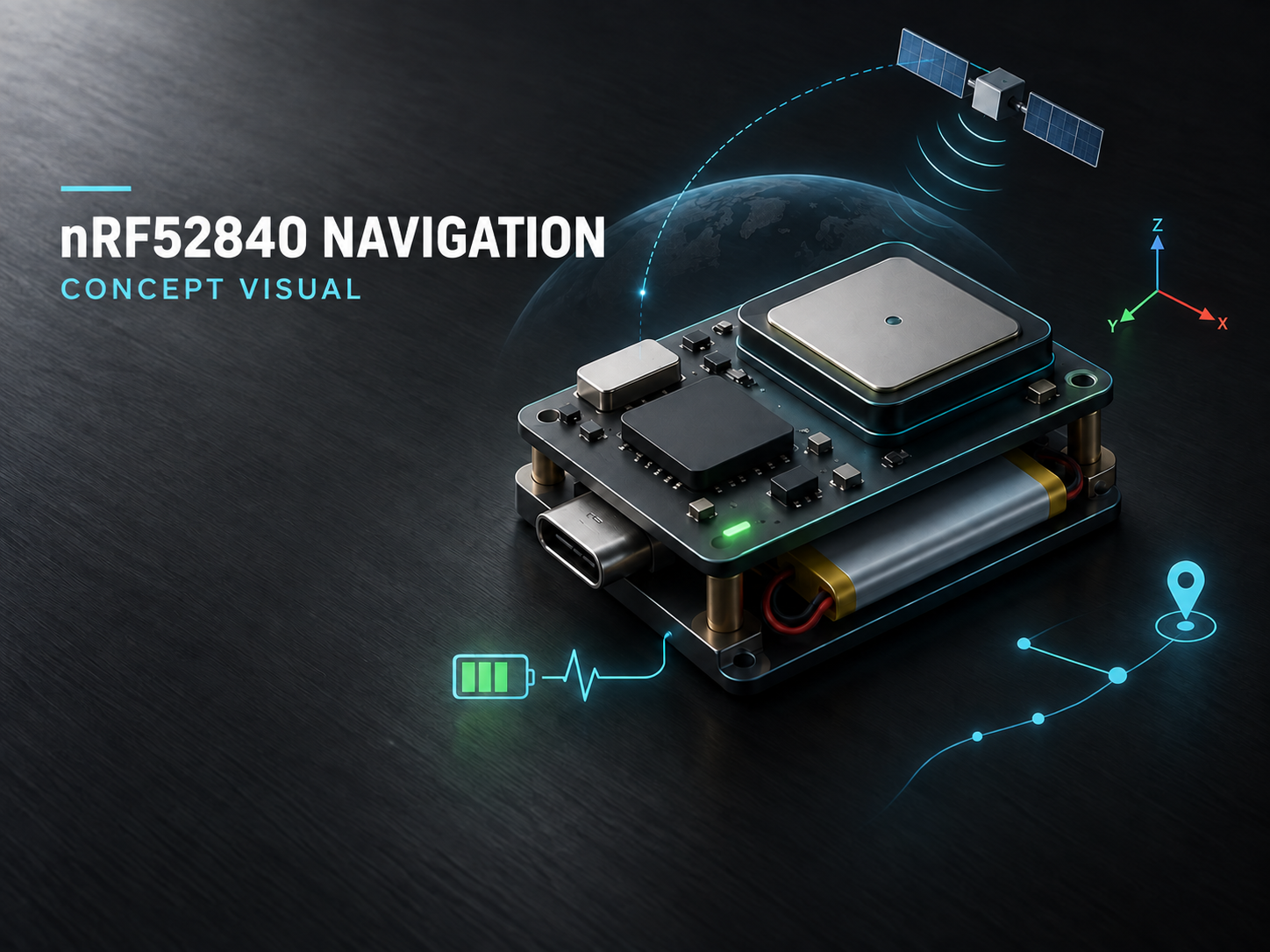 nRF52840 navigation board concept presentation